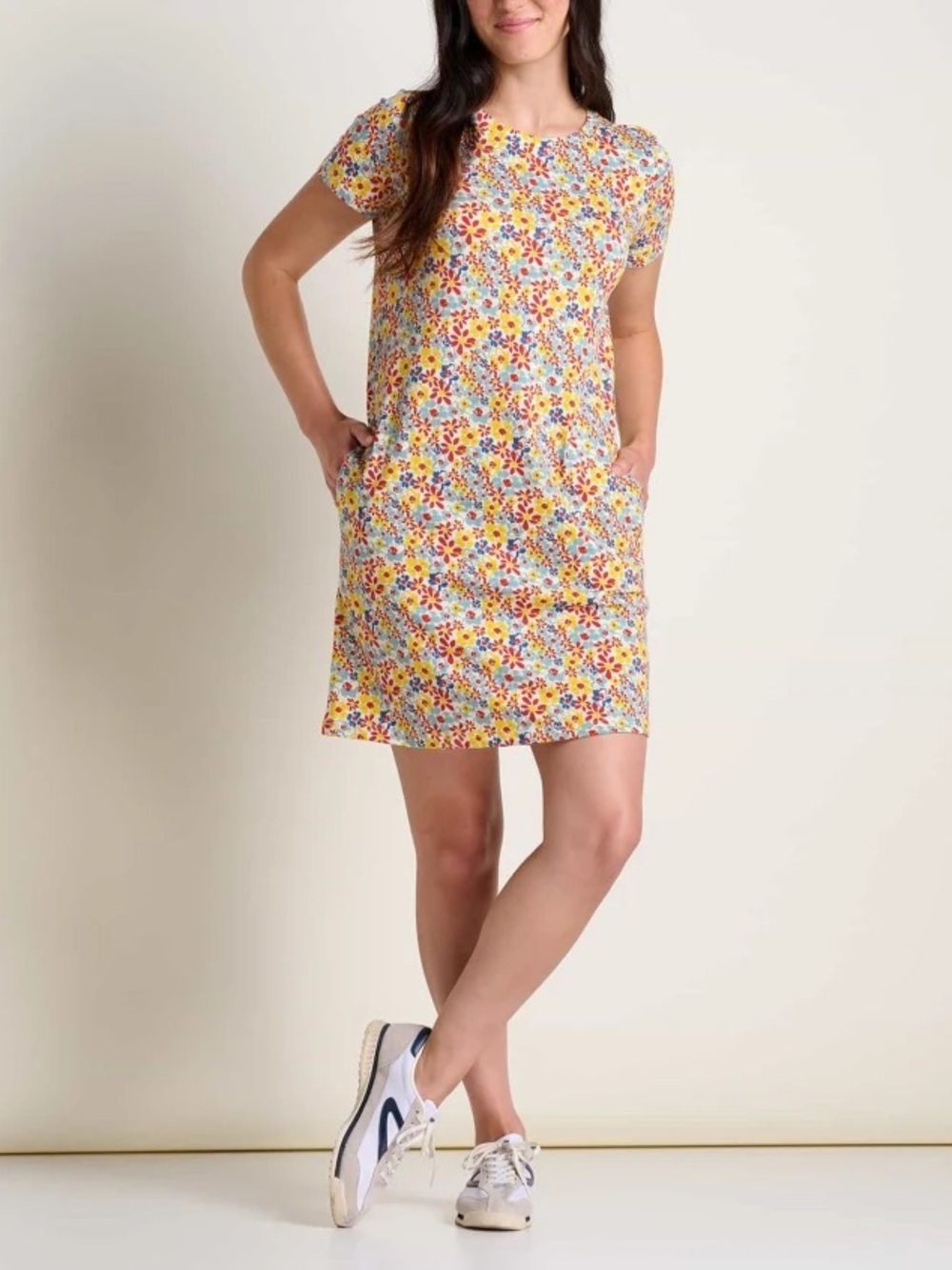 Toad&Co, Windmere Ii Short Sleeve Dress, Medium